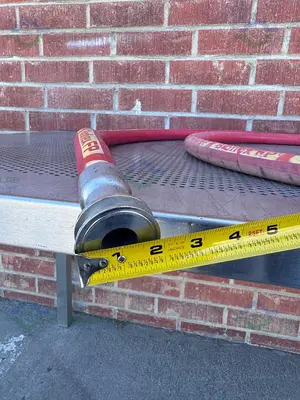 USED BIOFLEX RC 185" AFLEX HOSE W/ 1" SANITARY FITTING TO NPT