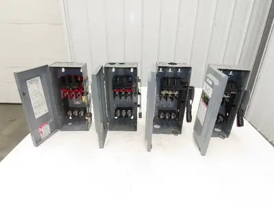 Square D H361 Safety Disconnect Switch Fusible 30A 600VAC 3P Lot Of 4