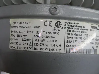Used BRIWATEC 85 Blowers Texas US | Aucto #1461147