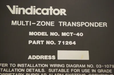 NEW VINDICATOR MCT-40 TRANSPONDER MCT40