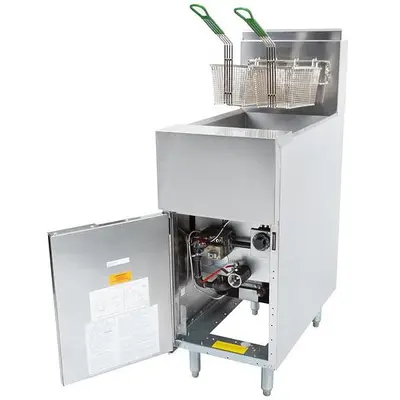 Frymaster 50 LB deep fryer - has open well for easy cleaning