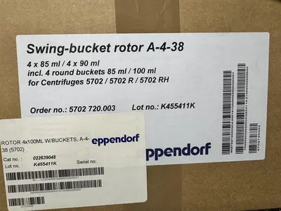 New | in-Stock EPPENDORF 5702R REFRIGERATED CENTRIFUGE W/ SWING BUCKET ROTOR AND ACCESSORIES Centrifuges California US | Equipment Lab #1262709