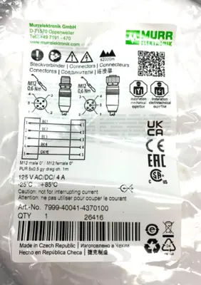 New | in-Stock Murrelektronik 7999-40041-4370100 Cable & Wire Michigan US | Maverick Industrial Sales #1495990