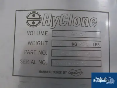 USED HyClone 200 Liter Conecraft Receiver Tank, 304 S/S, 8#