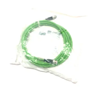 USED BECKHOFF DOUBLE ENDED ETHERCAT CABLE M12 4-PIN 3M LENGTH