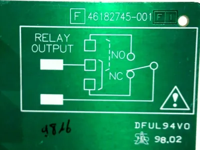 USED HONEYWELL 46182745-001 ALARM BOARD 46182745001