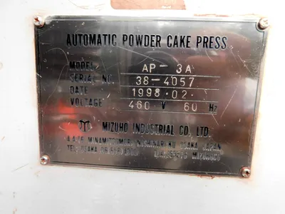 USED MIZUHO POWDER PRESS AP-3A