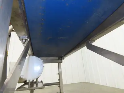Best Industrial 12"x 57" Stainless Washdown Portable Belt Conveyor 480V 3PH