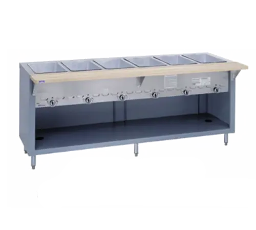 Duke G-2-CBSS 32" Hot Food Table w/ (2) Wells & Undershelf, Natural Gas