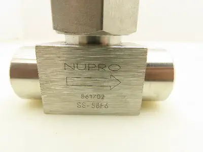 Nupro SS-58F6 Stainless Steel Lift Check Valve 3/8" FNPT 6000 PSI