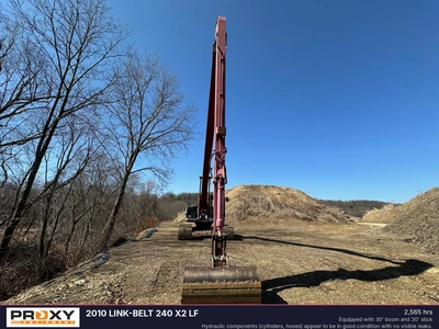 Used 2010 LINK-BELT 240 X2 LF Excavators Pennsylvania US | Proxy Equipment #1377859