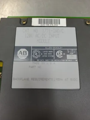 Allen Bradley 1771-IAD/C 120V AC/DC Input Module. 3D-35