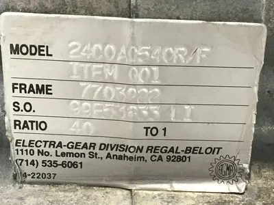 USED ELECTRA 2400AC540L/F