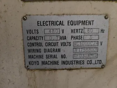 Koyo RT-40 ROBI Outer Diameter Visual Inspection Checking Machine