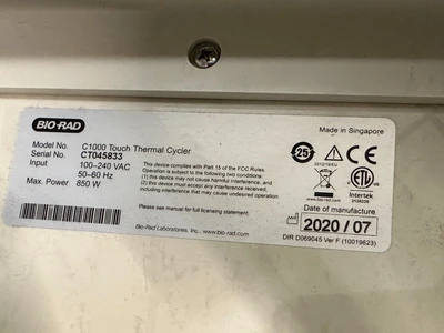 USED biorad C1000 384-well