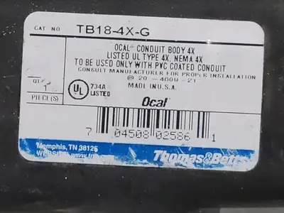 USED THOMAS & BETTS TB18-4X-G