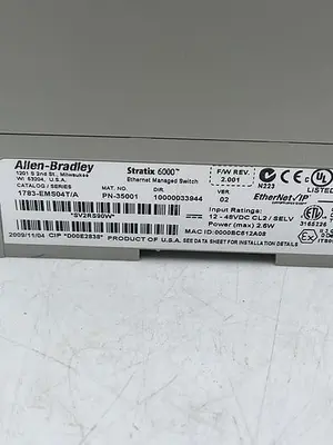 USED ALLEN-BRADLEY ALLEN-BRADLEY 1783-EMS04T/A