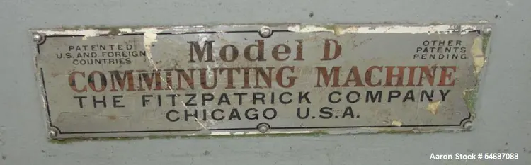 Used FITZPATRICK D Pulverizers & Hammermills Illinois US | Aaron Equipment #1513203