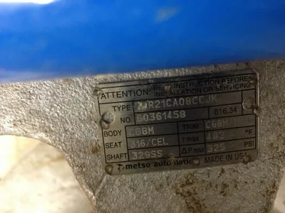 Neles Jamesbury  8"-150 V-Ball Control Valve
