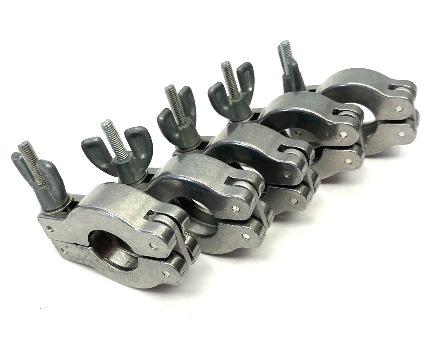 USED AGILENT QUICK-CLAMP, WING NUT, NW10/16, METALLIC FINISH