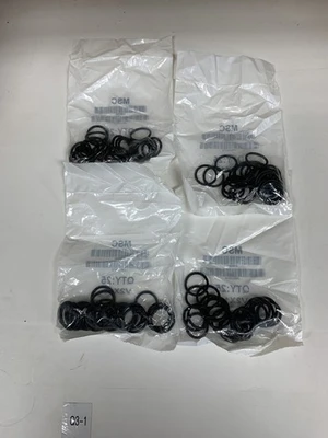 (LOT OF 4) QTY:25 V2x16 METRIC VITON O-RING 2mm W X 16mm *NEW