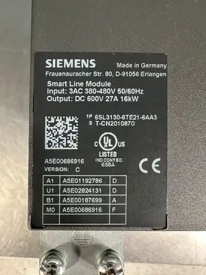 Siemens Sinamics Smart Line Mod. 6SL3130-6TE21-6AA3 (8.4.2)