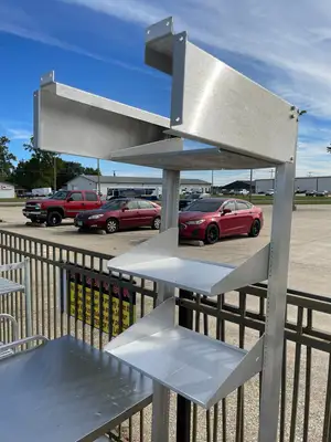 Used Falcon Restaurant Supply Used 22"X24"X75" Stainless Steel Server Rack Electronic Equipment Shelves - SS258 Racks/Shelving Illinois US | Falcon Restaurant Supply #1375900