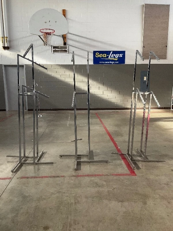 Lot of 3 metal clothing racks