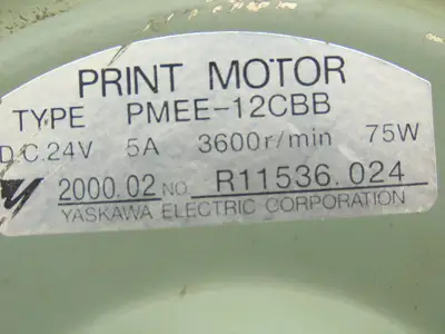 Yaskawa Electric CMR-231 U Welder Wire Motor Feeder 24VDC *READ*