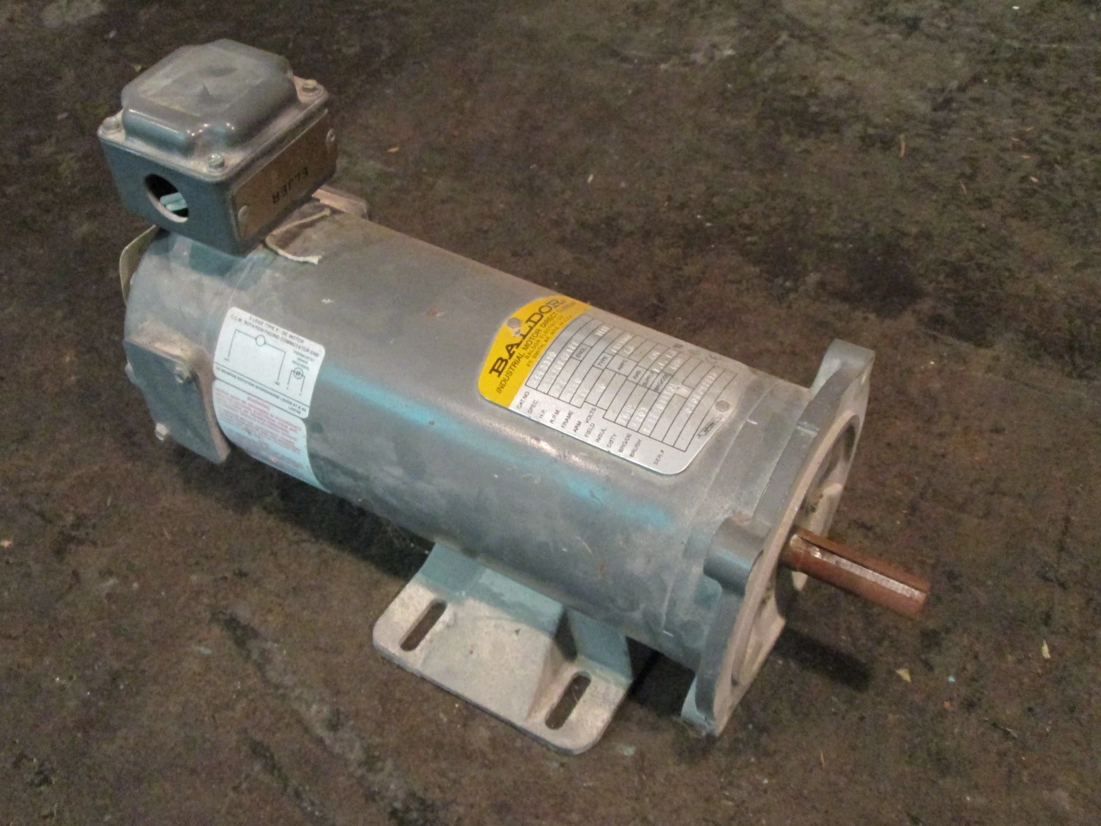 1/2 HP Baldor Electric Motor, 1750 rpm