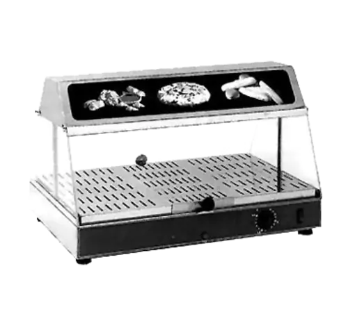 Equipex WDL-100 24" Self Service Countertop Heated Display Case - (1) Shelf, 120v