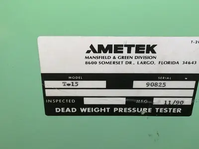 Used 1990 AMETEK T15 Calibration Equipment Ohio US | HGR 24 #1572205