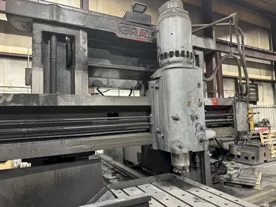 44" x 144" GRAY DOUBLE SIDED PLANER MILL. STOCK #0134825