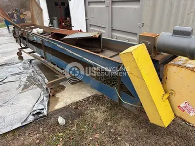 USED REM 17'L X 24"W CONVEYOR WITH MAGNETIC HEAD PULLEY