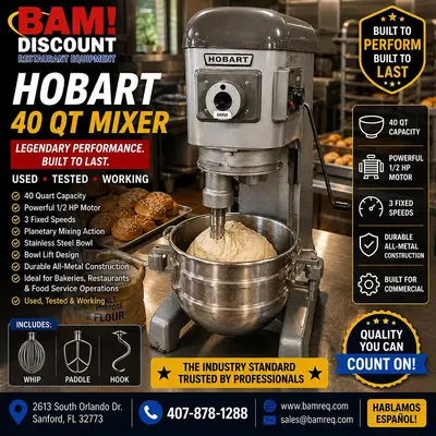 Used HOBART HL300 Bakery Equipment Florida US | BAM Discount Restaurant Equipment #1086658