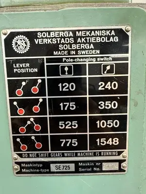 Used SOLBERGA SE725 Gear Head Drills Ontario CA | Aucto #1307342