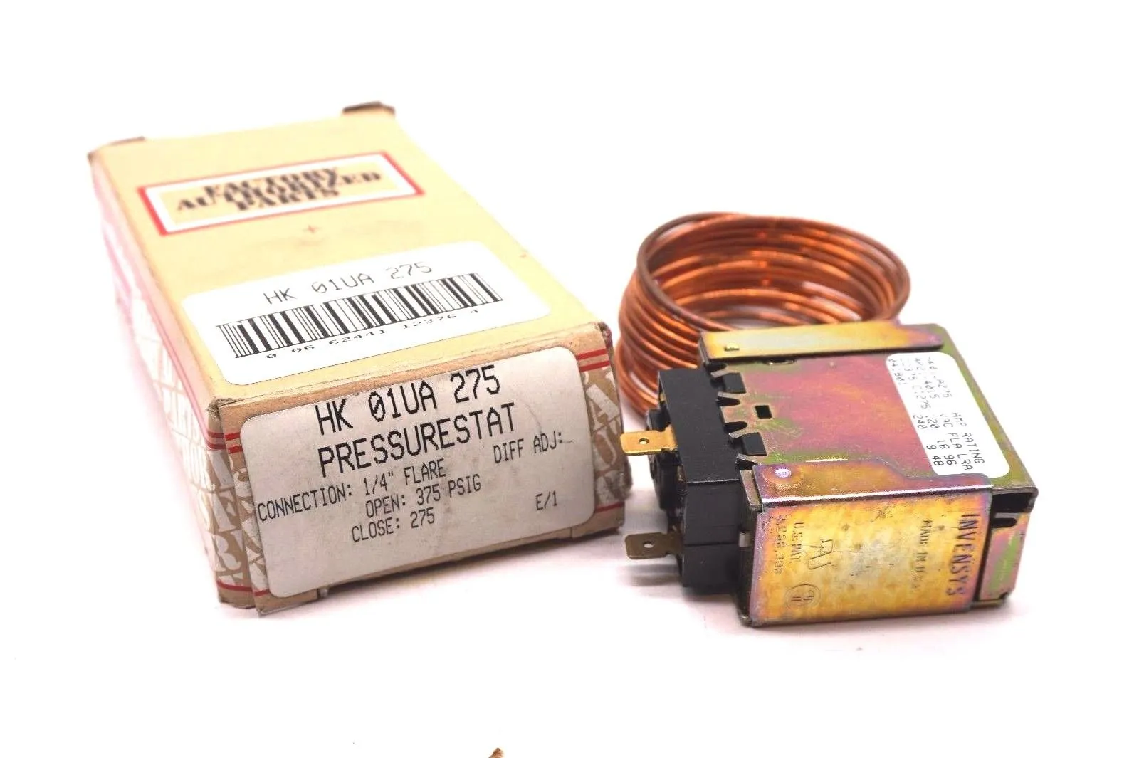 NEW CARRIER HK-01UA-275 PRESSURESTAT HK01UA275