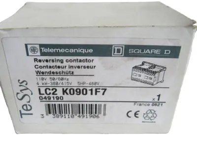 NEW TELEMECANIQUE LC2 K0901F7 REVERSING CONTACTOR