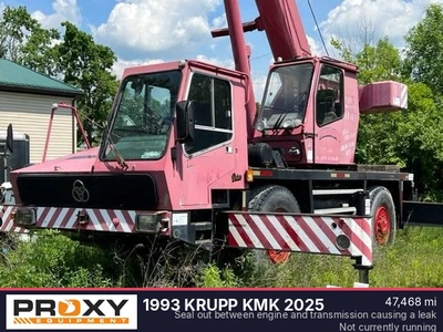 Used 1993 KRUPP KMK 2025 Rough Terrain Cranes Pennsylvania US | Proxy Equipment #1384887
