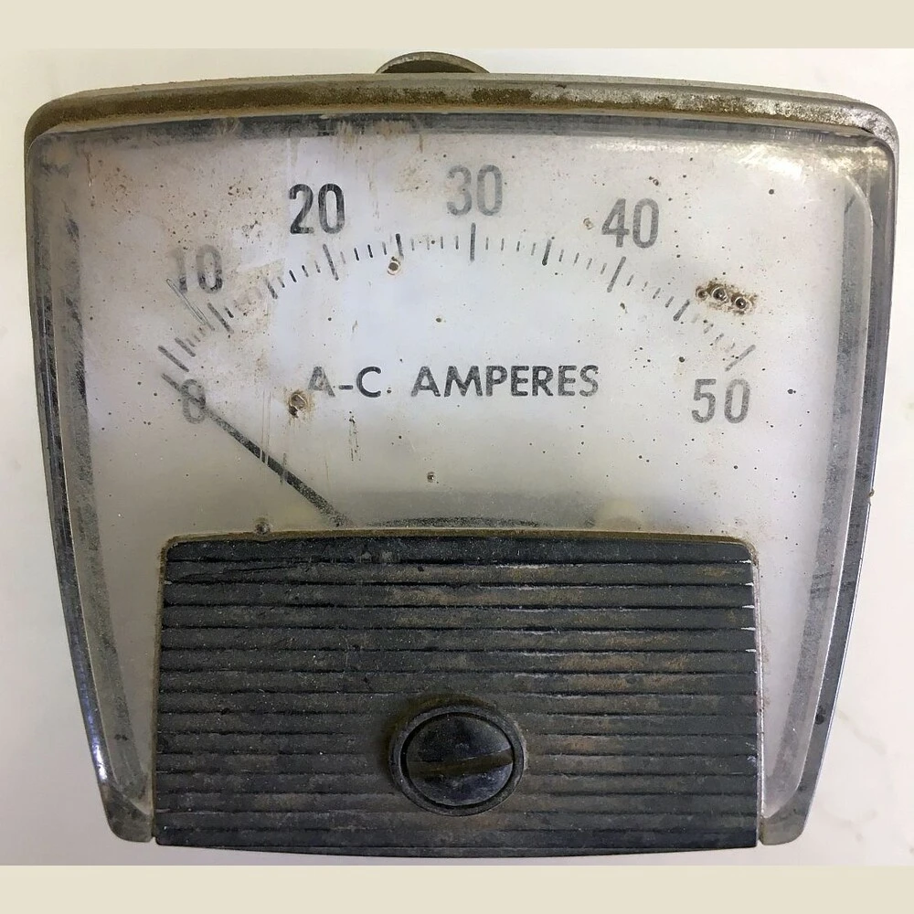 Electro-Meter 0-50 Amp Analog Ammeter