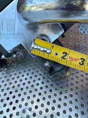 USED 4 ITT PURE-FLO STAINLESS STEEL DIAPHRAGM VALVES W/ 1.5" TO 1/2" SANITARY FITTING