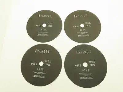 Everett 12-93FGX0.100X1.25 Cutoff Wheel 12"x0.100"x1" 3820rpm Lot of 4
