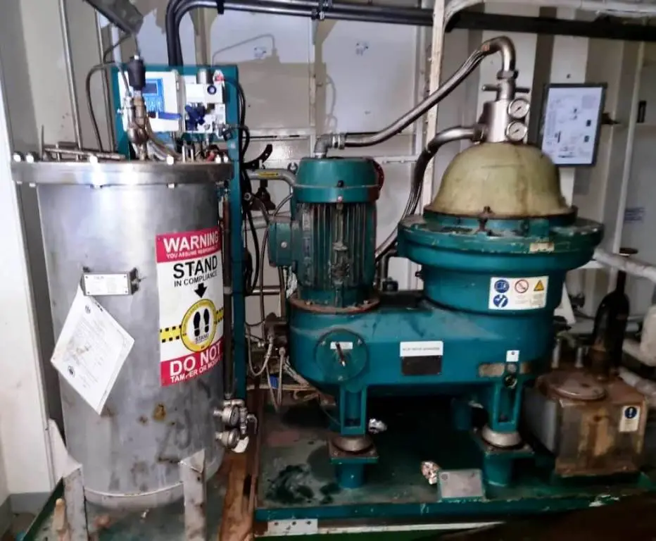 Westfalia BilgeMaster-D 6000 fuel oil purifier system.