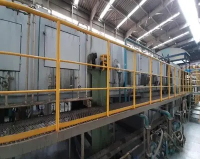 67" W (1710 mm) x .009"-.079" (.23 mm-2 mm) x 20 Ton Color Coating Line (Used)