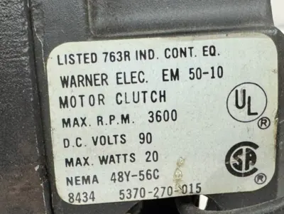 NEW WARNER ELECTRIC 5370-169-042