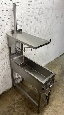Used Falcon Restaurant Supply, Inc. Used 15" x 42" Stainless Steel Sink with Dipper Well - RL Sinks Illinois US | Falcon Restaurant Supply #1373499