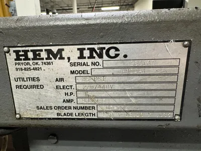 HEM H90A-4 Horizontal Band Saws | Mohawk Machinery (3)