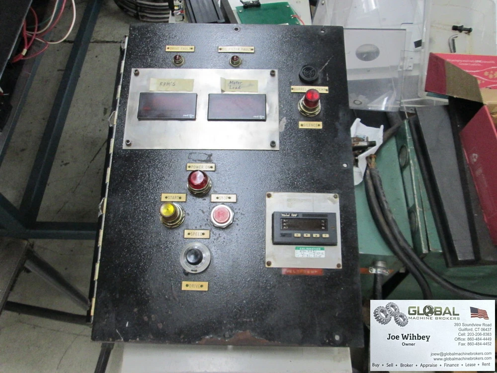 Machine Control Panel, w/Dynisco 1400, Start/Stop, RPM, Motor Load, Speed/Drive