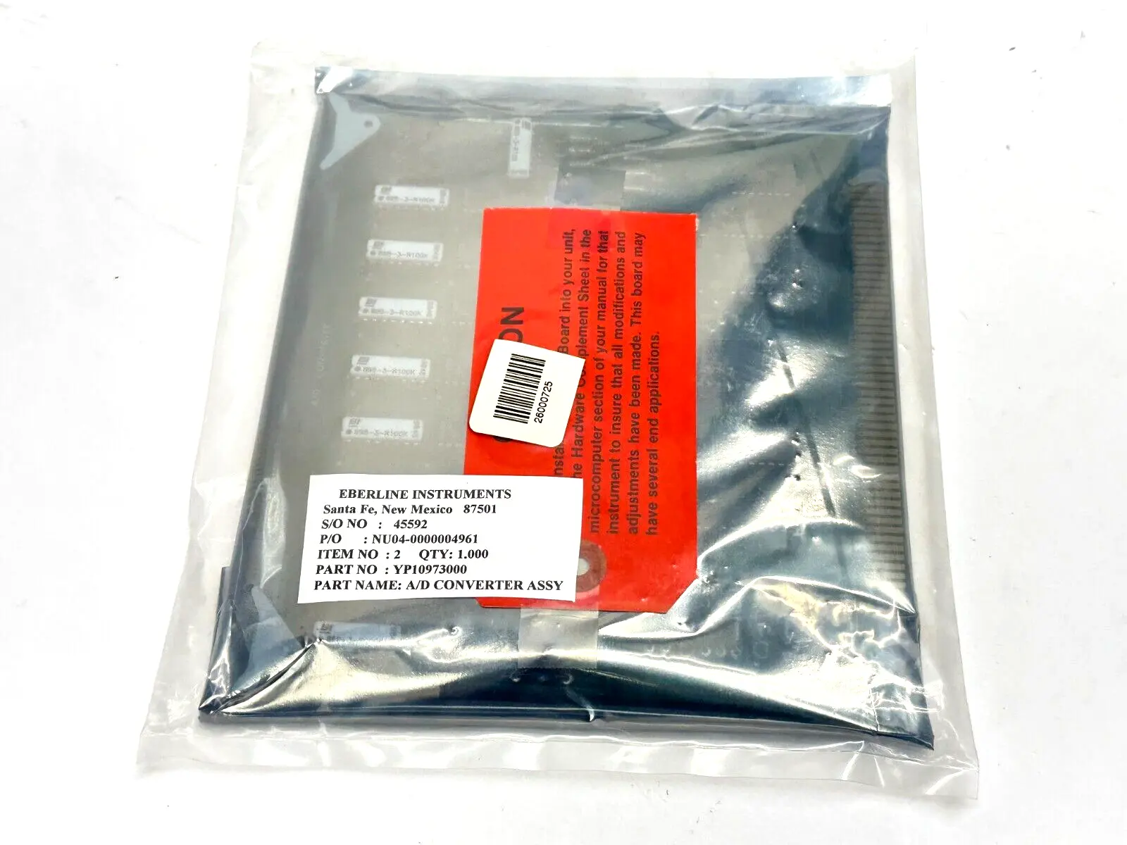 YP10973000 | Eberline  A/D Converter Board - New