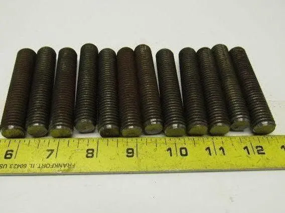 5/8"-11x3" (OAL 3-1/4") A320 L7 Fully Threaded Stud lot of 12